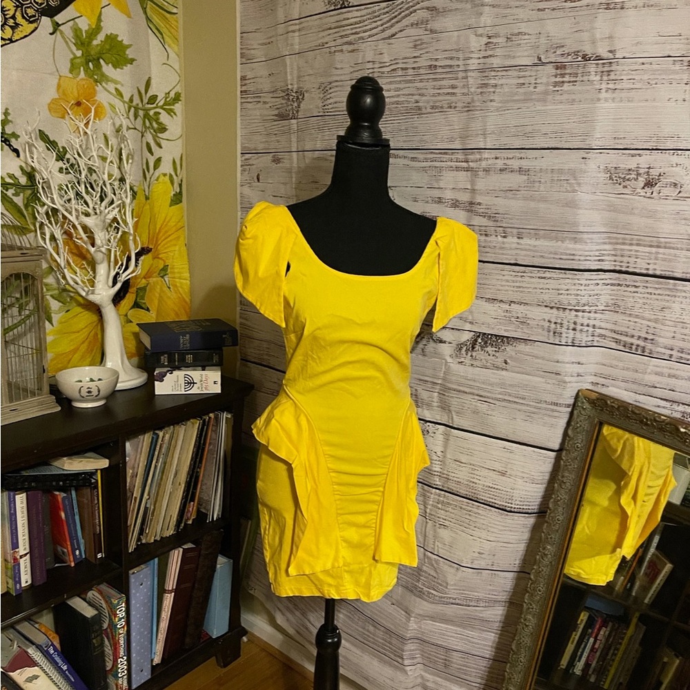 Buttercup Yellow Bodycon Dress